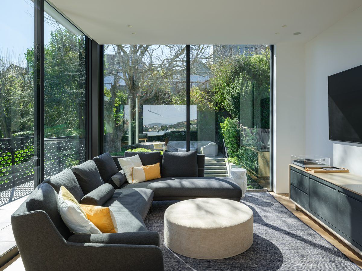 Lower living room opening to the garden